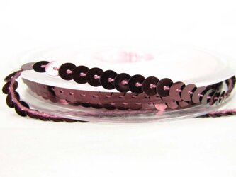 Taśma cekinowa 6mm śliwka