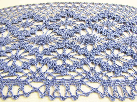 Koronka 10cm bawełniana niebieska