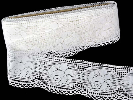 Koronka 8cm bawełniana biała