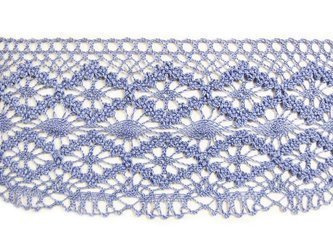 Koronka 10cm bawełniana niebieska