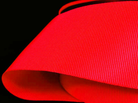 Taśma 40mm ryps poliestrowa neon róż