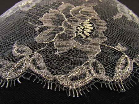 Koronka 70cm elastyczna popiel