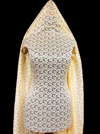 Koronka 145cm poliesterowa jasna cielista