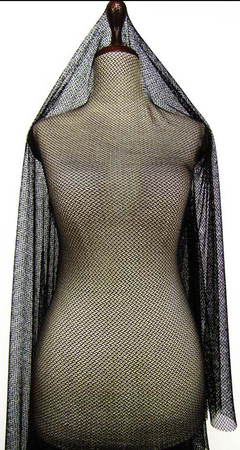 Tiul elastyczny KABARETKA czarny