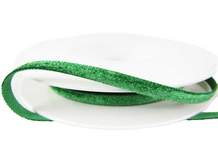 Aksamitka 5mm zielona