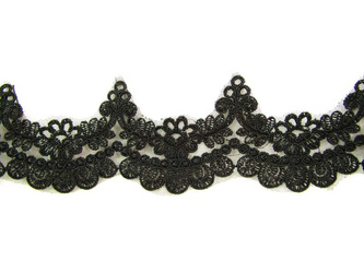 Koronka 8,5cm tiulowa czarna