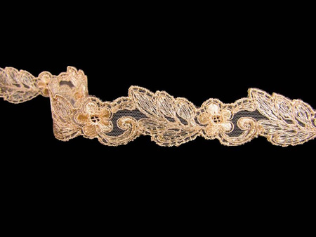 Koronka 3cm tiulowa krem