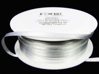 Wstążka 3mm atłas biała