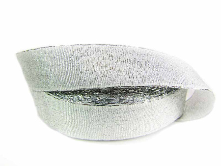 Wstążka 20mm lurex srebrna