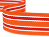 Taśma 25mm ryps lampas pomarańczowa