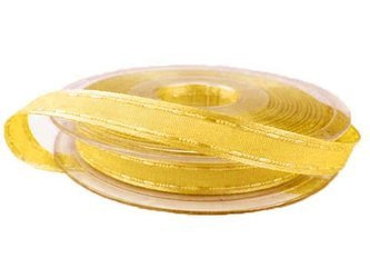 Taśma 1cm ryps STEBNÓWKA słoneczny żółty