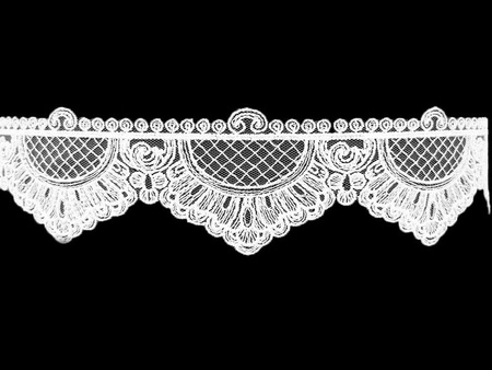Koronka 6,5cm tiulowa biała