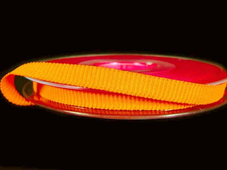 Taśma 6mm elastyczna ryps neon pomarańczowa