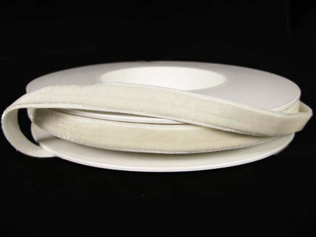 Aksamitka 9mm elastyczna kość słoniowa