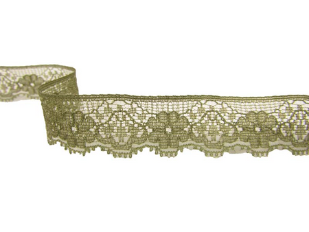 Koronka 2cm stabilna khaki