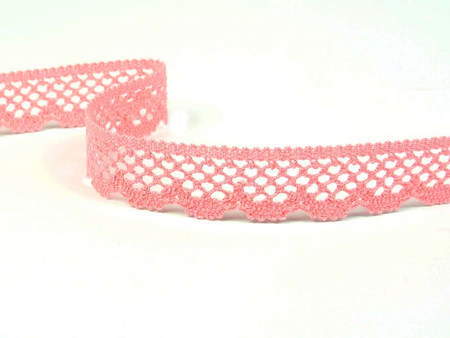 Koronka 1,9cm bawełniana różowa