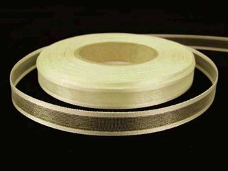 Wstążka 10mm organtyna LAMÓWKA ecru
