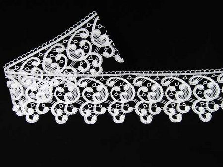 Koronka 10cm gipiurowa biała