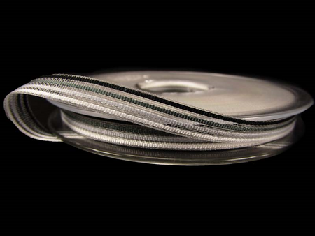 Wstążka 7mm tafta LOLITA popiel