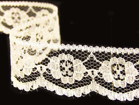 Koronka 2,7cm stabilna ecru