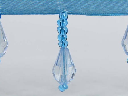 Taśma 3cm atłas SOPLE niebieska