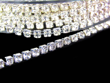 Taśma 3mm łańcuszek cyrkonia