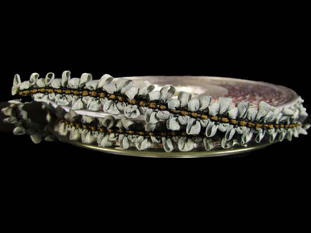 Taśma 10mm elastyczna ROCOCO popiel