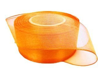 Wstążka 40mm organtyna pomarańczowa