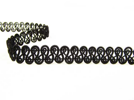 Taśma 1,3cm galonowa czarna