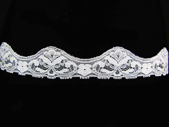 Koronka 4cm elastyczna biała