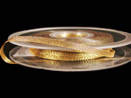 Wstążka 3mm lurex antique złota