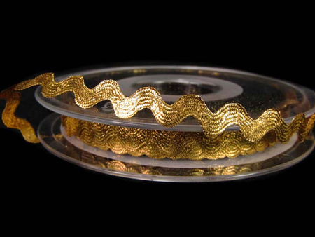 Taśma 9,7mm zygzak rexor złota