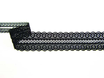 Wstawka 3cm elastyczna czarna