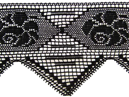 Koronka 13,5cm bawełniana czarna