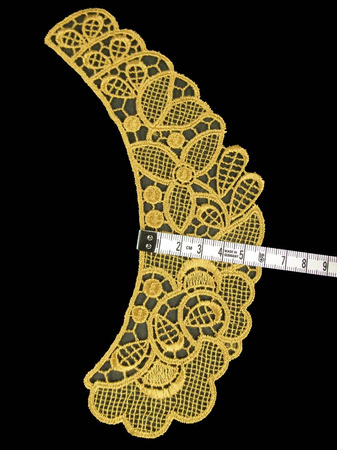 Kołnierzyk damski gipiura złoty