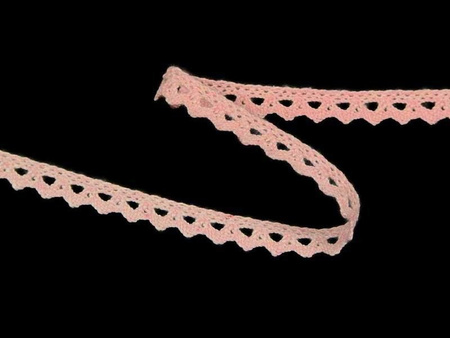 Koronka 0,8cm bawełniana różowa