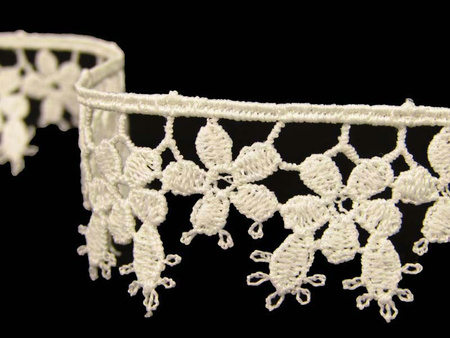 Koronka 2,5cm gipiurowa ecru