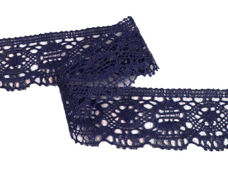 Koronka 5,8cm bawełniana granat