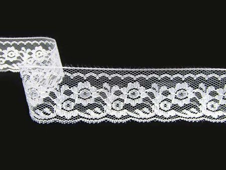 Koronka 4cm stabilna biała