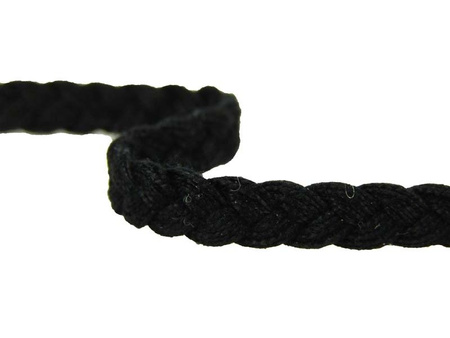 Taśma 0,7cm galonowa bawełna czarna