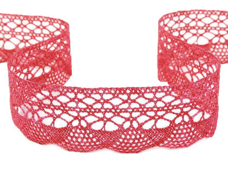 Koronka 3,2cm bawełniana amarant