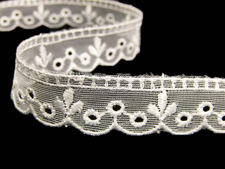 Koronka 1,5cm tiulowa biała