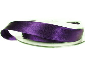 Lamówka 1,5cm atłasowa fiolet ciemny