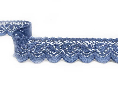 Koronka 3cm elastyczna niebieska