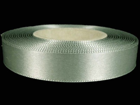 Wstążka 15mm atłas popiel