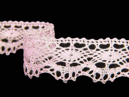 Koronka 2,1cm stabilna jasny róż