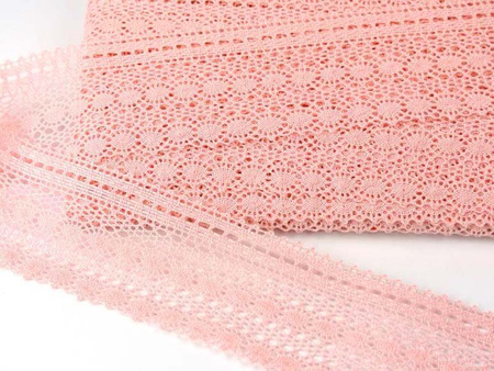 Koronka 5cm bawełniana róż