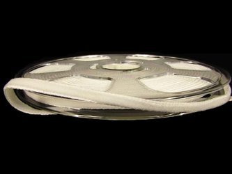 Aksamitka 5mm dwustronna ivory