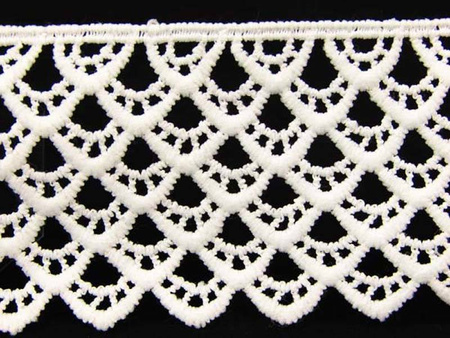 Koronka 6cm gipiurowa poly kość słoniowa