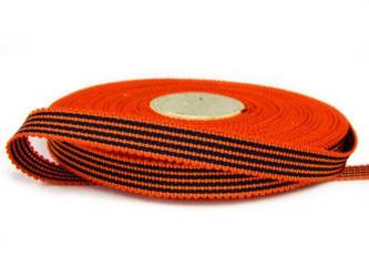 Taśma 10mm ryps lampas pomarańcz